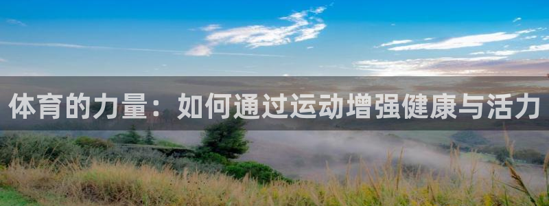 6T体育平台怎么样?：体育的力量：如何通过运动增强健康与活力