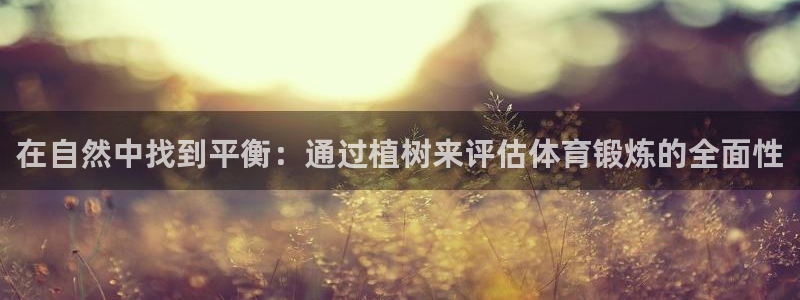 6T体育网：在自然中找到平衡：通过植树来评估体育锻炼的全面性